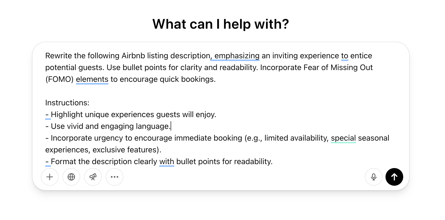Use ChatGPT to improve your current Airbnb listing