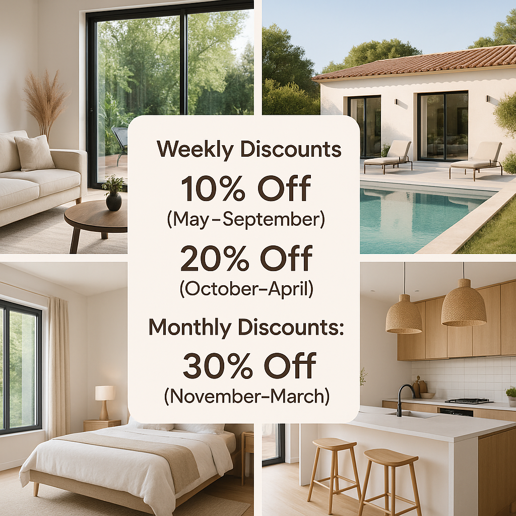 Showcase available discounts in both your gallery and your Airbnb listing description