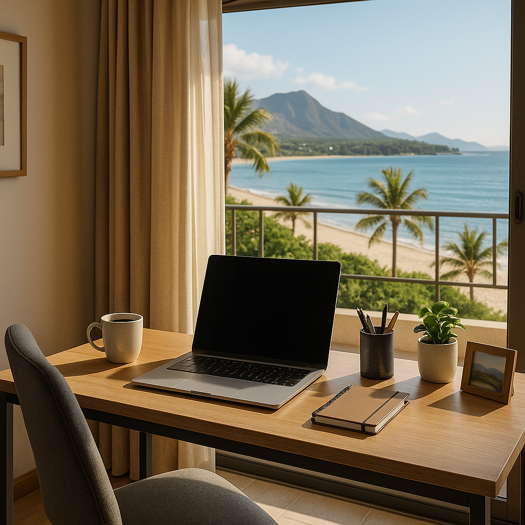 Remote work is here to stay. Provide your Airbnb guests with a professional workspace setup